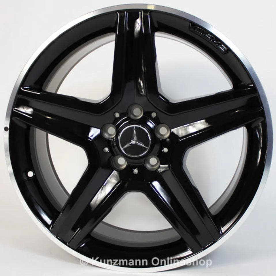 20 Inch Mercedes G Wagon G550 Rims G Class G65 G63 G55 G500 Brabus Platinum Style Wheels Gloss Black thumbnail 1